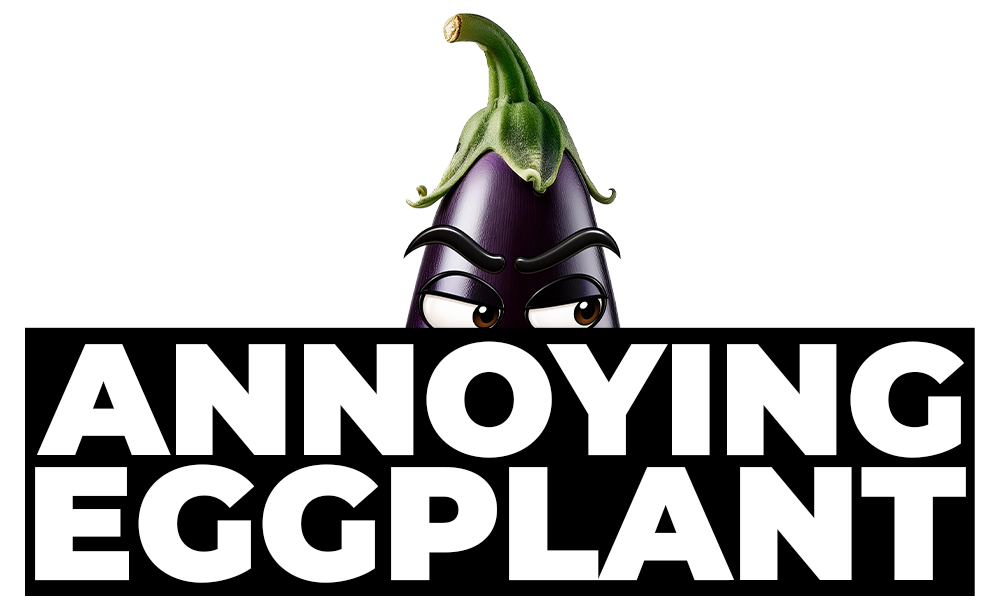 Annoying Eggplant Logo